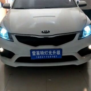 沧州改灯,沧州起亚K2改海拉五双光透镜加天使眼,沧州改灯,沧州改透镜,沧州专业改灯,沧州雪莱特汽车灯光升级